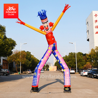 6 m doble pierna tubos dobles sopladores de viento doble Payaso Air Dancers publicidad inflable Sky Dancer
