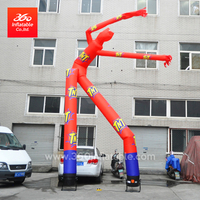 Fabricante profesional personalizado tamaño 20 pies divertido bailarín volador barato con bailarina de aire inflable de dos piernas para la venta