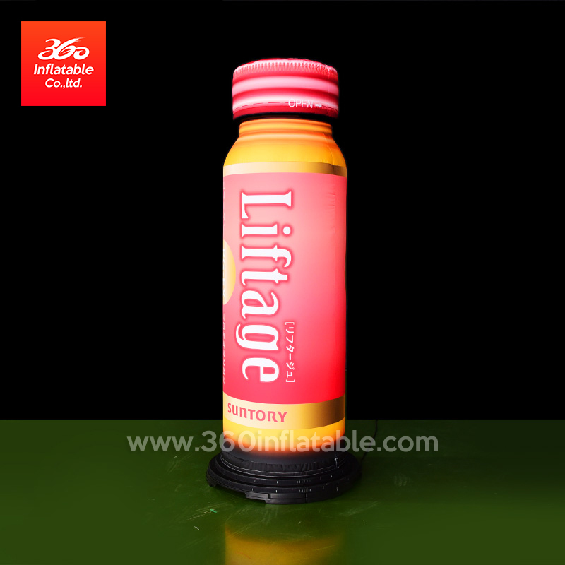 Promoción de publicidad de alta calidad de marca de publicidad inflable botella de medicina inflables personalizados