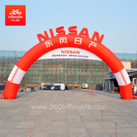 Marca de automóviles Nissan Promoción de publicidad Arco inflable personalizado