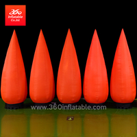 Lámpara Hinchable Globos Rojos Zanahoria Personalizada